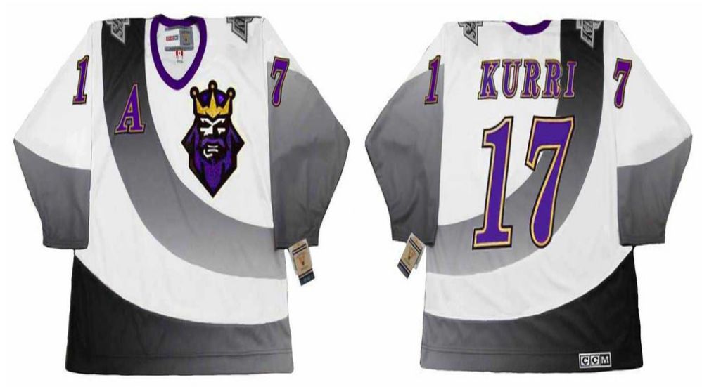 2019 Men Los Angeles Kings #17 Kurri White CCM NHL jerseys->los angeles kings->NHL Jersey